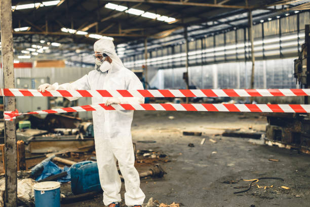 Professional Biohazard technician working in Roswell, GA